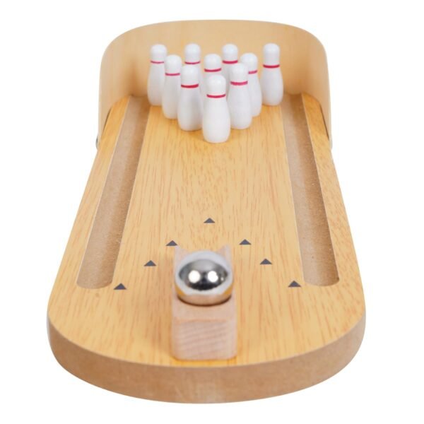 BUFACK Wooden Bowling Set for Kids 2-5 Years - Indoor Game Toy With 10 Pins and Ball - Suitable for 3+ Year Old Boys - Image 3
