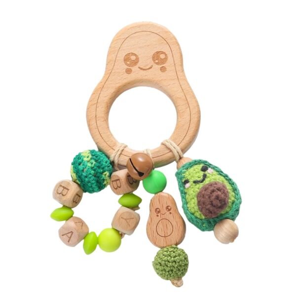 bnf® Wooden Baby Rattle Toy Music Rattle Teething Toys for Girls Boys s Baby | Toys for Baby | Developmental Baby Toys