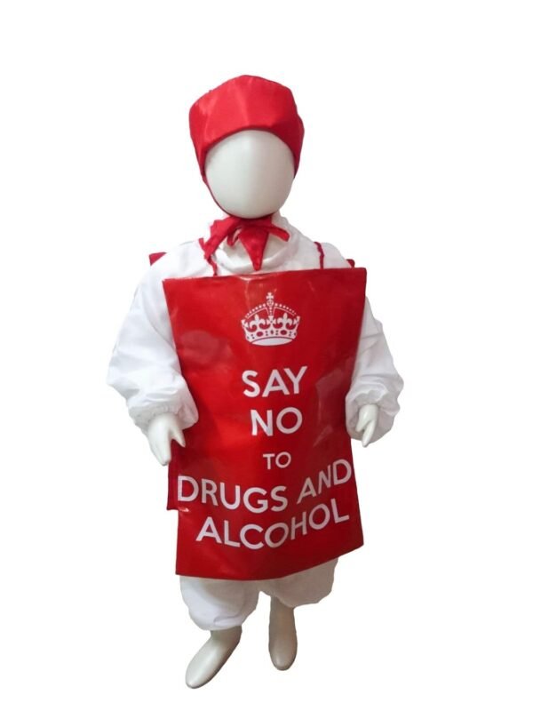 BookMyCostume Say No to Drugs & Alcohol Social Awareness Kids Fancy Dress Costume 6-7 years