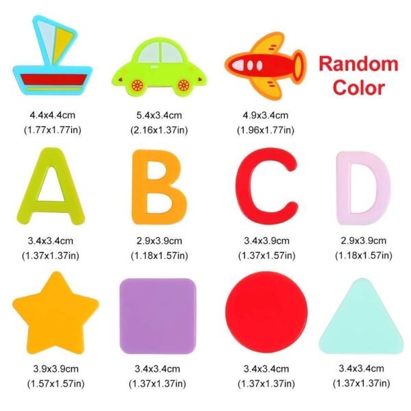 5 in 1 Activity Triangle Center Cube | Alphabet Blocks Abacus Clock Writing | Counting Beads Assembly Toys for Babies Montessori Learning Toy for 1-5 Year Old Kids (Fancy Cube) - Image 4