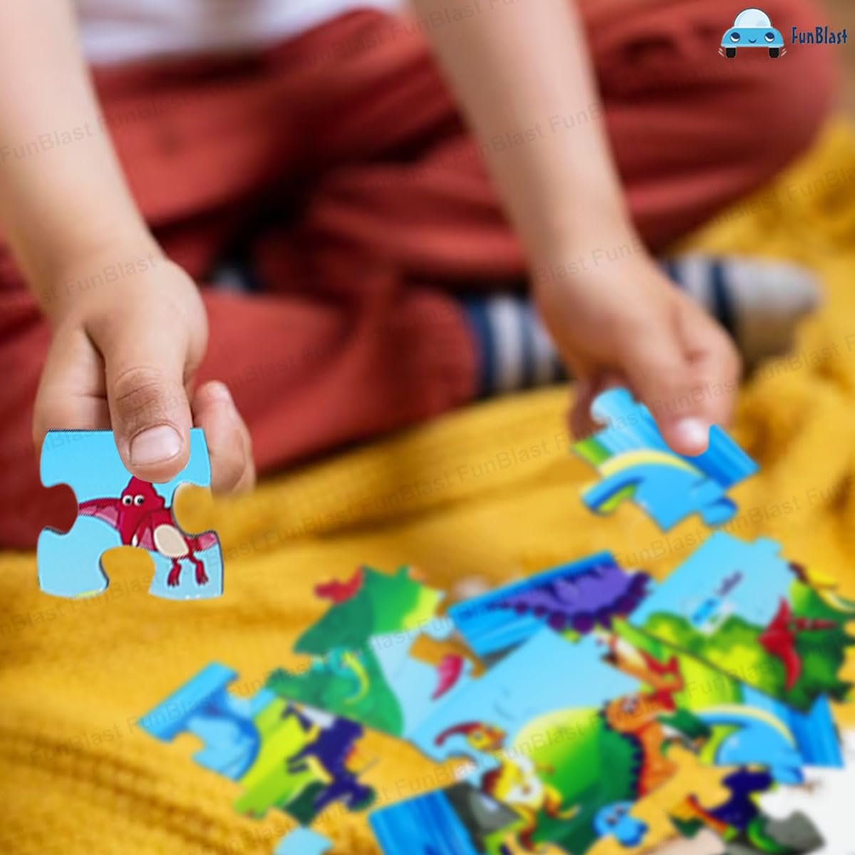 FunBlast Dinosaur Jigsaw Puzzle for Kids Jigsaw Puzzle for Kids of Age 3-5 Years – 24 Pcs (Multicolor, Size 30X22 cm) - Image 6