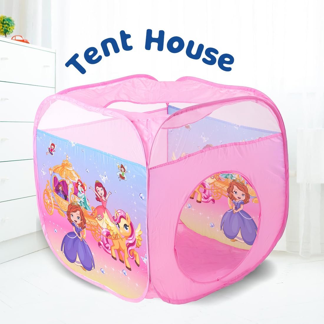 BUMTUM Baby Tunnel 3-in-1 Unicorn Ball Pool Tunnel for Kids 1-5 Years Girls | Boys Toddlers Ball Pit Foldable Tent House for Kids Activity Indoor Outdoor Toys - Balls Not Included | Unicorn Tunnel - Image 6