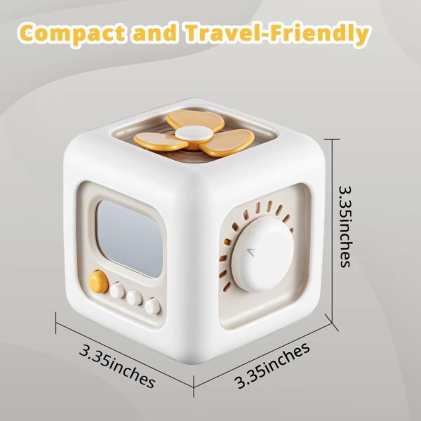 Busy Cube Toys for 1 Year Old Boy, Montessori Toys for 1+ Year Old, Travel Sensory Toys for Toddlers 1-3, Learning Fine Motor Skills| 1st Birthday Gifts Stocking Stuffers Boy 12 Months + - Image 3