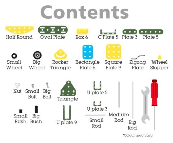 class fun- educational toys little engineer mechanical kit for juniors - build your own battlefield vehicles - building construction engineering toys for kids(age 5 to 12)-Multi color - Image 4