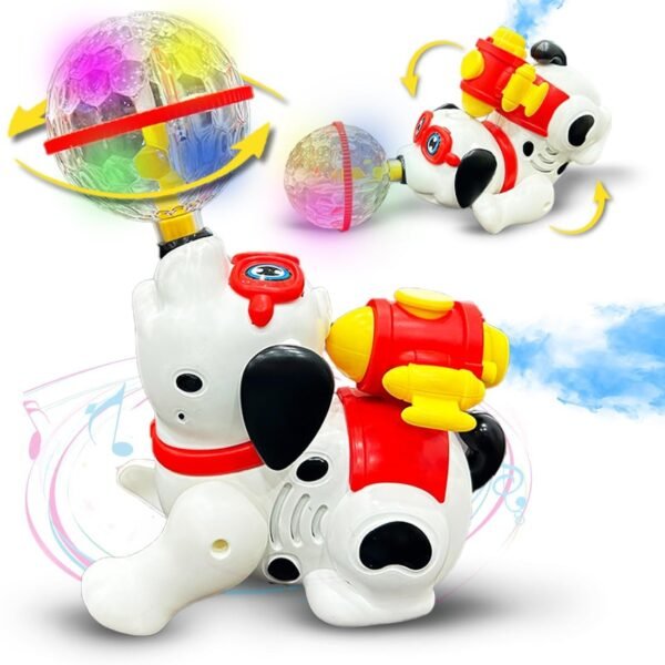 Toys Treasure Dancing Dog Musical Toys for 1 + Year Old Toddlers Babies Walking Toys for Kids with Mist Smoke Spray Flashing Light Sound 360° Rotating Baby Toys Kids Toys for 2-5 Years