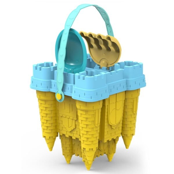 MYADDICTION 14x Sand Castle Toy for Kids Playground Outdoor Sand Toys for Ages 4-7 Years Yellow - Image 4