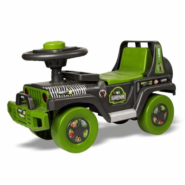 Toyzone Ride On | Baby Car | Kids Car | Toy Car| Push Car| Swing Car| Ride on Car with Music & Horn (Ben 10 Safari)
