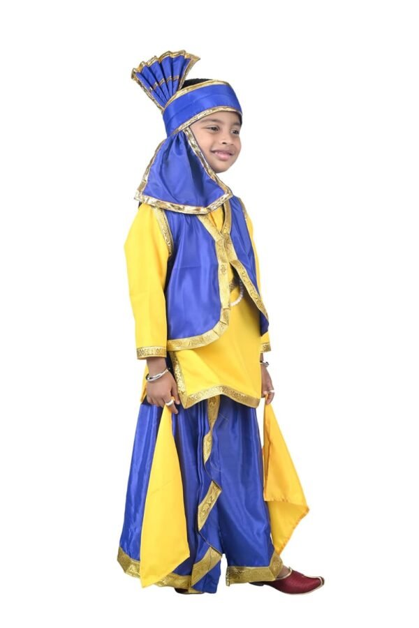BookMyCostume Punjabi Folk Dance Costume Bhangra for Boys and Men 6-7 years - Image 3