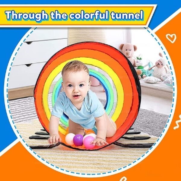 FunBlast Pop-Up Play Tunnel Tent House for Kids - Foldable Outdoor Playhouse for Toddlers, Girls & Boys - Multi-Colored Activity Toy (1 Tent House Theme) - Image 3
