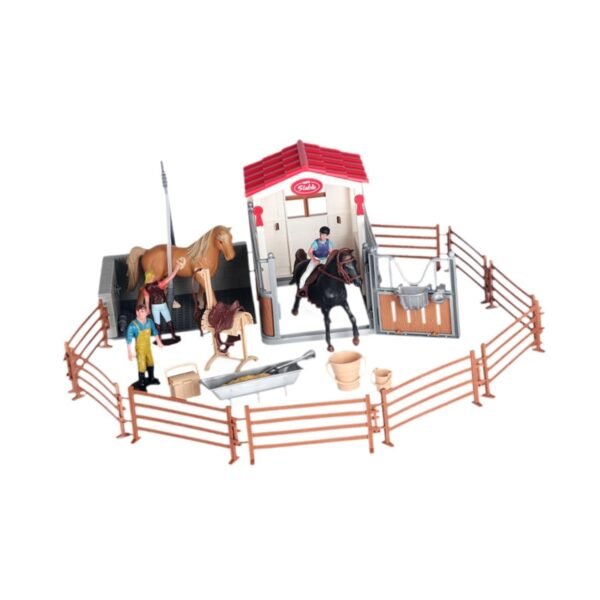 MYADDICTION Horse and Horseman Playset Equestrian Toys for Boys Girls 3 4 5 6 7 Year Old - Image 4