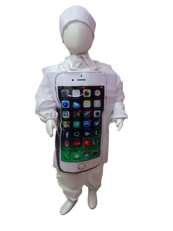 BookMyCostume Mobile Phone Digital India Kids Fancy Dress Costume 4-5 years