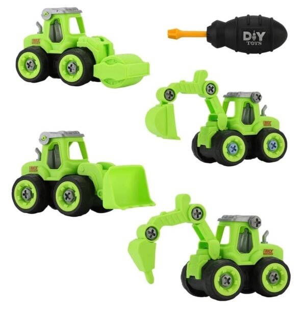 DIY Take Apart Toy Cars – Construction Digger Sand Toys for Kids | Gifts for 3-8 Year Old Boys & Girls (Yellow) - Image 5