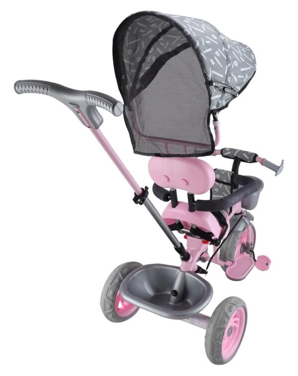 Adventure Rider Pro Max Kids|Baby Trike|Tricycle for Kids|Boys|Girls|Cycle for Kids 1-4 Years TZ-604 (Pink) - Image 5