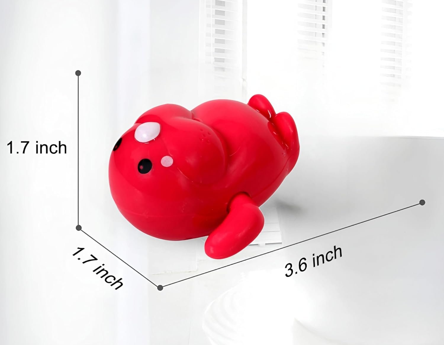 COSMOBABY Premium (Duck & Walrus Combo) Bath Toys, Cute Swimming Bath Toys for Toddlers 1-3, Floating Wind Up Toys for 1-5 Year Old Boy Girl, New Born Baby Bathtub Water Toys, Proudly Made in India - Image 5
