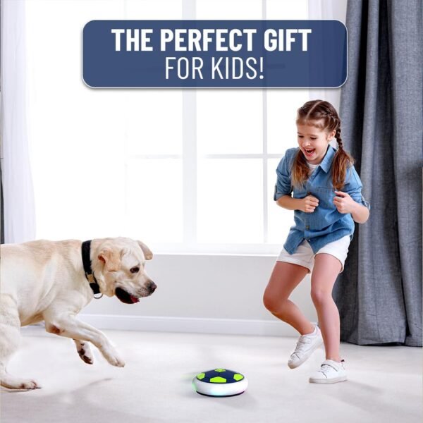 Mirana C-Type USB Rechargeable Battery Powered Hover Football Indoor Floating Hoverball Soccer | Air Football Smart | Made in India Fun Toy Best Gift for Kids Boys and Girls 2-10 Years Red - Image 3