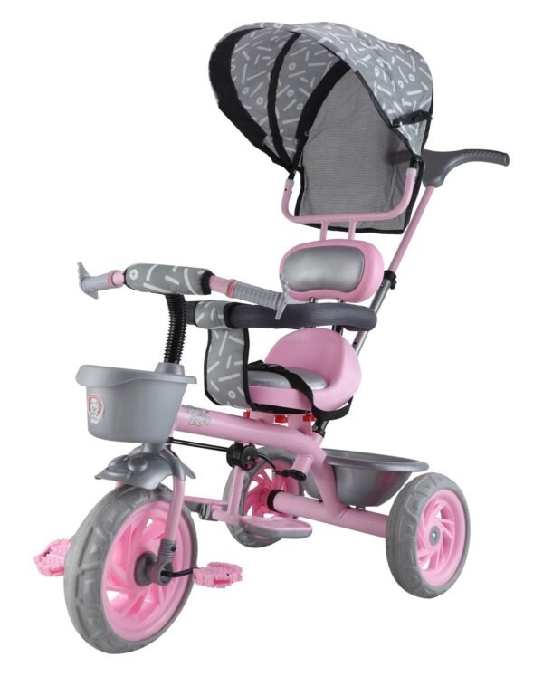 Adventure Rider Pro Max Kids|Baby Trike|Tricycle for Kids|Boys|Girls|Cycle for Kids 1-4 Years TZ-604 (Pink)