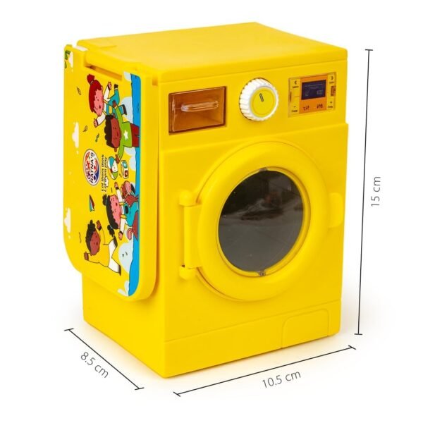 Lovely Washing Machine Front Load with Openable Door & Attached Foldable Ironing Table Household Pretend Play Role Play Toy for Kids.- Baby Toy - Image 2