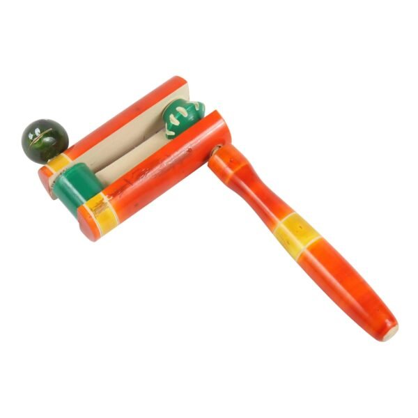 Wooden Rattles - Set of 5 | Multicolor, Discover Sounds, Develop Sensory Skills | Auditory Stimulation for Babies (0+ Years) | Made in India - Image 6