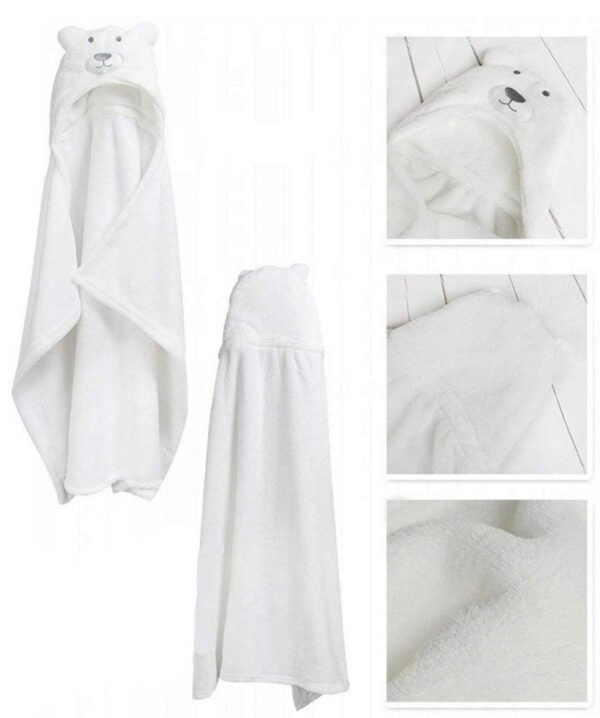 BRANDONN Baby Bath Towel Pack of Hooded Soft Wrapper Towel for Baby Boys and Baby Girls - Image 6