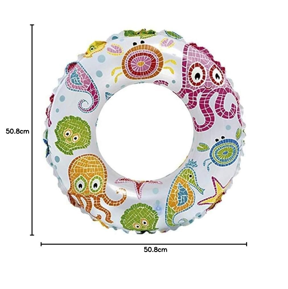 Fancydresswale Swimming Set for Kids with Swimming Goggles, Cap and Swim Ring, Random Colors and Design; Suitable of 3-6 Years (Ring only) - Image 2
