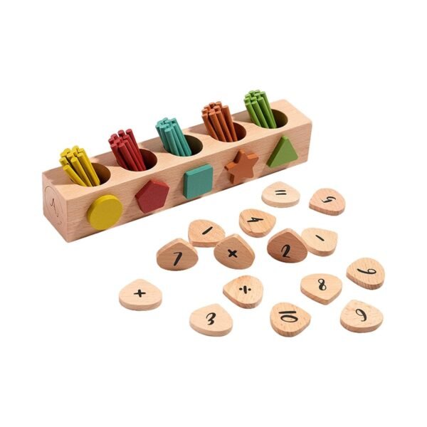 bnf® Shape Color Sorting Toy Montessori Math and Counting Toy for Boys Girls Kids - Image 4