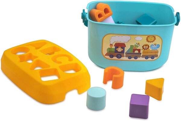 Niku Baby\'s First Blocks Shapes sorter Toy for Kids, Toddlers, Baby, Girls 0-3 Years | 16 Blocks, 8 Shapes | Best Birthday Gift | BPA Free Non Toxic - Image 4