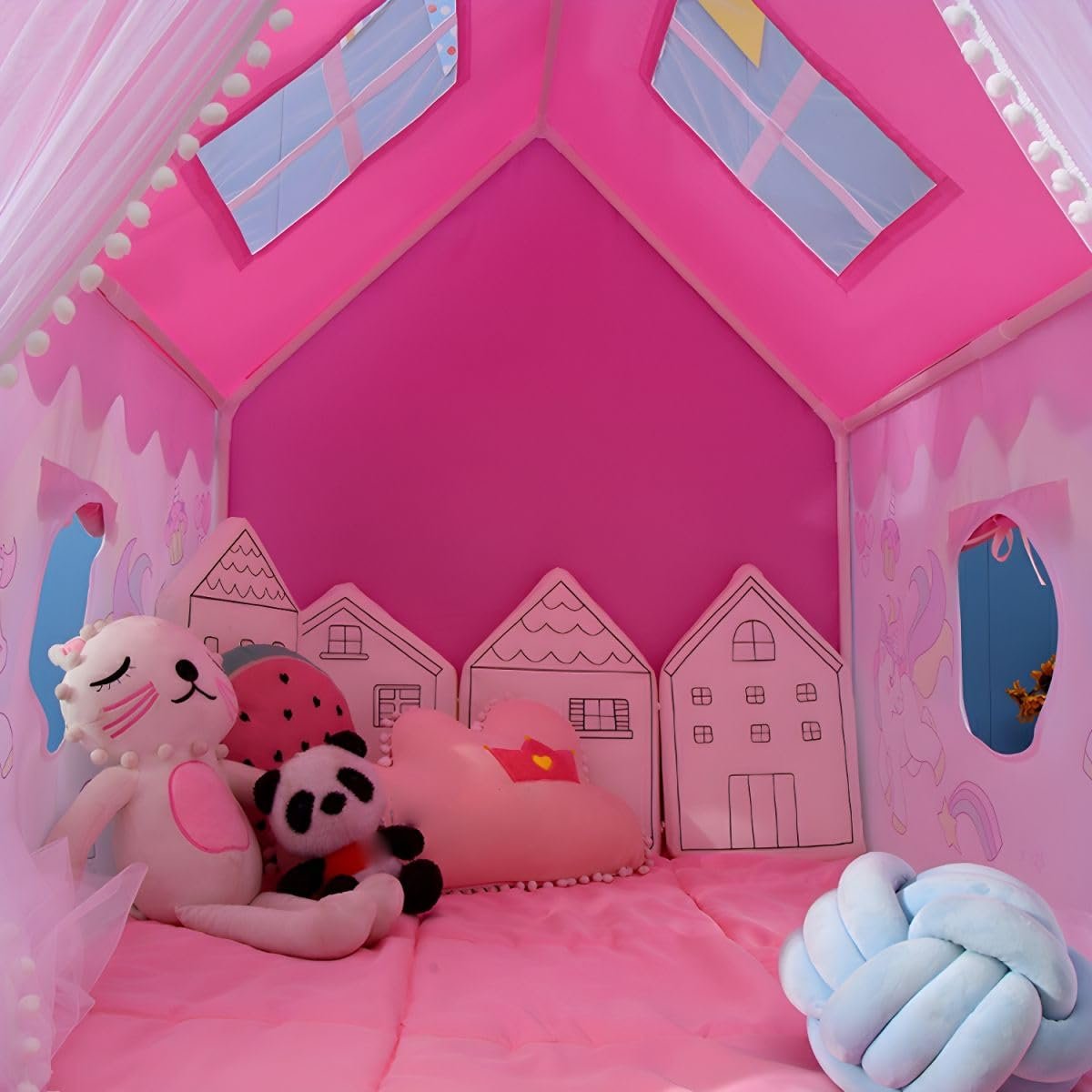 Colorfull and Extremely Light Weight Indoor and Outdoor Kids Play Tent House for 3-8 Years Old Kids Girls and Boys (2-Horse-052) - Image 3