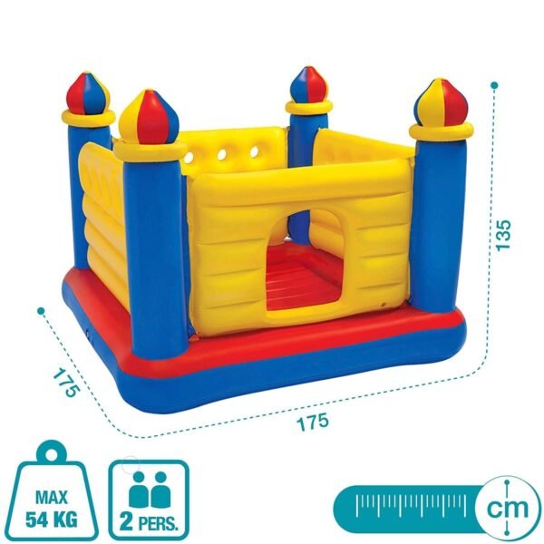 Toy Imagine™ Playhouse Inflatable Soft Floor Bounce Castle Bouncer for 3-6 yrs, Multicolor - Image 3