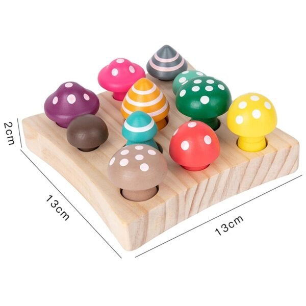 bnf® Mushroom Harvest Game Shape Sorting for Boys Girls Kids with Pattern Baby | Toys for Baby | Developmental Baby Toys - Image 2