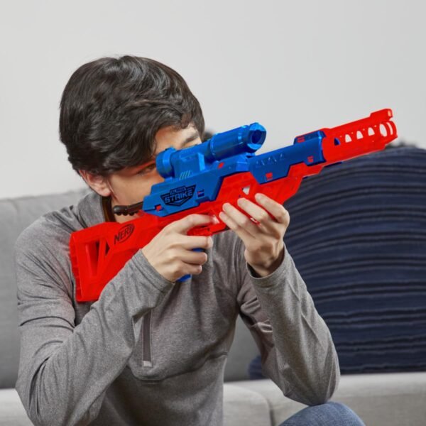 Nerf Alpha Strike Wolf LR-1 Blaster with Targeting Scope, 12 Nerf Darts, Toys for Kids Teens and Adults, Fun Gift Toy for Boys, Birthday Gift Toy for Kids Ages 8+ - Image 2