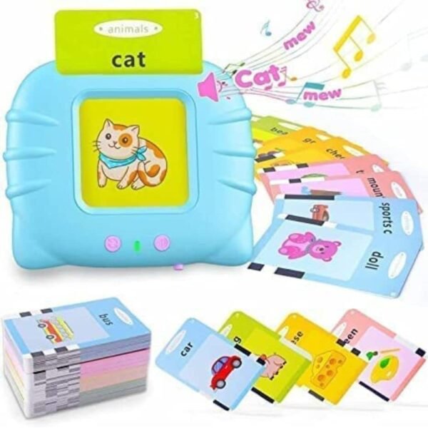 Talking Flash Card for Kids 112 Card Early Language 224 Words Education Learning Device for Kids Ages 1-6