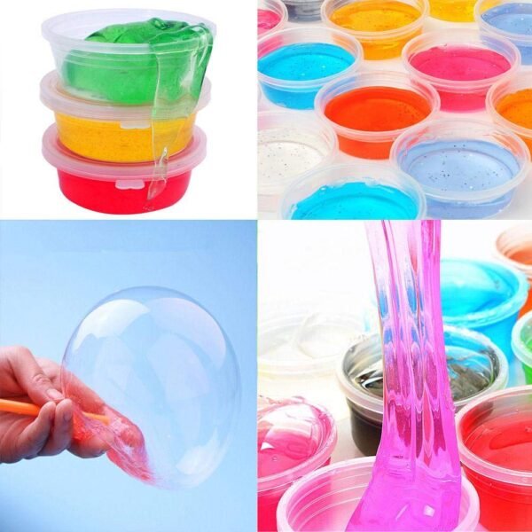Firstly Traders Slime Kit for Girls & Boys | Toys for Kids Aged 7-12 Years | 1 Slime Pot, 6 Crystal Slime and 12 Air Dry Clay | Birthday Gift and Toy for Boys and Girls | Multi Color - Image 5