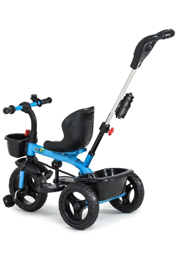Baby Tricycle with EVA Wheels, Bell & Storage Basket|Baby Trike|Age Group 1 Years to 5 Years Carrying Capacity Upto 30 kgs|Smart Kids Tricycle with Parental Push Handle Tricycle (Blue) - Image 6