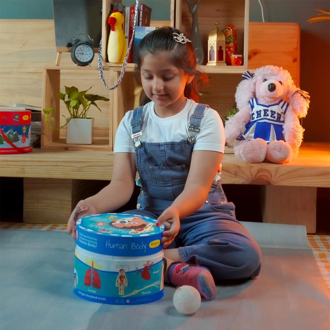 Human Body Puzzle Box for Kids I 50+ Jigsaw Puzzle Pieces & 1 Informative Board Book I Educational Toy for Children Age 3+ I for Children by Majestic Book Club - Image 4