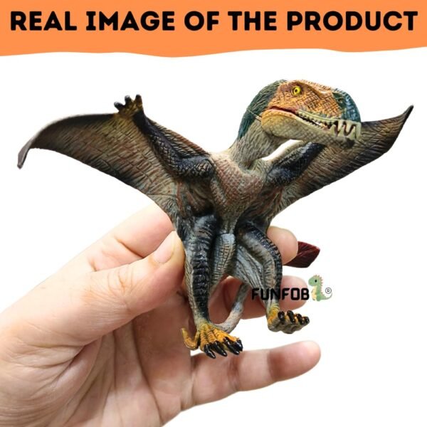 Dinosaur Toy Figure Width-16cm Pterodactyl Dinosaur Toys for Kids & Adults PVC Multicolour | Flying Dino - Image 4