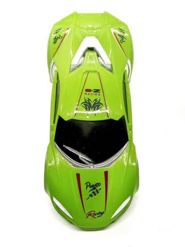 AR Kids Racing Car Toy, Light Up Wheels, Green Sports Car Design, Premium Car Toy for Kids Realistic Miniature Model Gift 1+yrs Girls Boys Multicolor Ages 1-5 Years - Image 2
