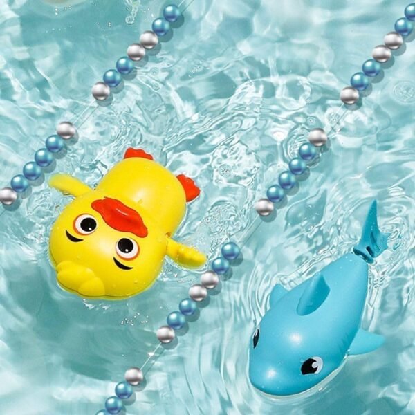 SUPER TOY Bath Toys, Cute Swimming Turtle Baby Bath Tub Toys for Toddler 1-5, Water Pool Floating Wind Up Toys for 1 Year Old Boy Girl Gifts, Infant Toddlers Kids Bathtub Toys, 3 Pack - Image 4