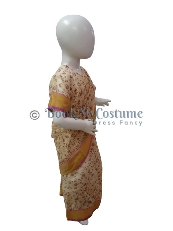 BookMyCostume Teacher Profession Classic Sari Kids & Adults Fancy Dress Costume 6-7 years - Image 2