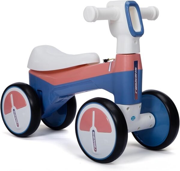 Toddler Kids Scooter | Cycle | 4 Wheels | Lightweight Bike for Kids with Music and LED Light Four Wheeler | Best Birthday Gifts | Comfort Seat for 1-4 Years (Blue/RED) - Image 5