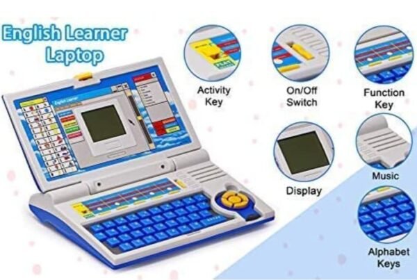 Famous Quality® 20 Kids Special Entertainment and Teaching Fun English Spelling Test Notebook Laptop Toy for Best Gift (Mouse Included) (Multi-Color) - Image 3