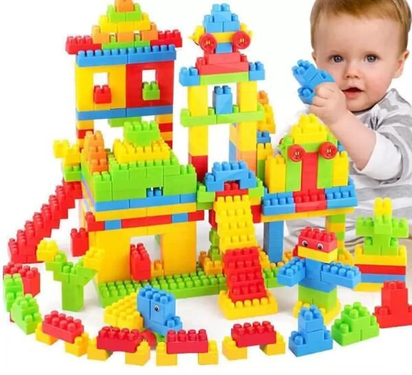 Building Blocks Toy Game with Wheels Set for 3-8 Years Old Kids Boys & Girls,Random Color,200+ Piece (Building Blocks for Kids) - Image 3
