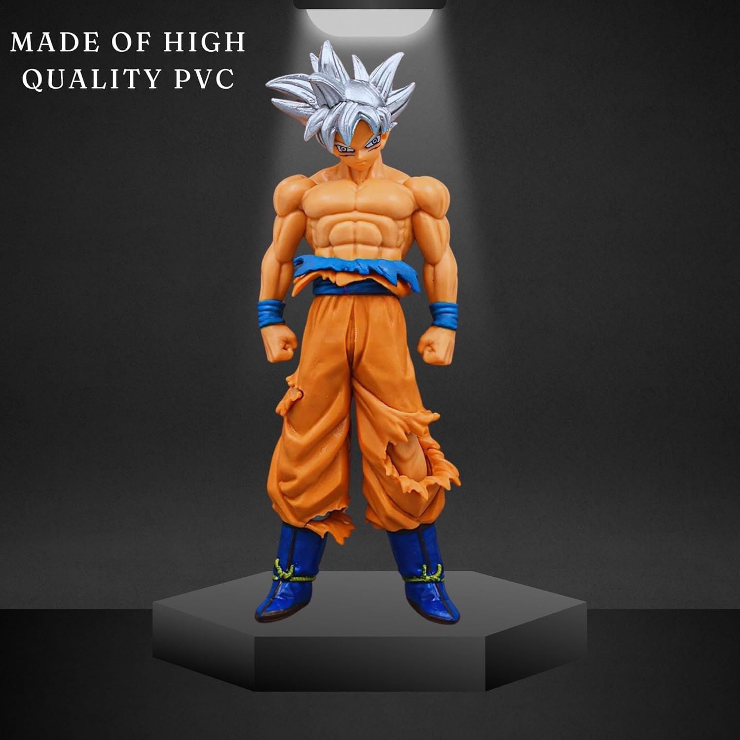 Kids Dragon Ball Z Super Saiyan Ultra Instinct Goku Hair Action Figure Ideal for Playing Kids and Children (18cm, Multicolour) Design Send by as per Availability. - Image 2
