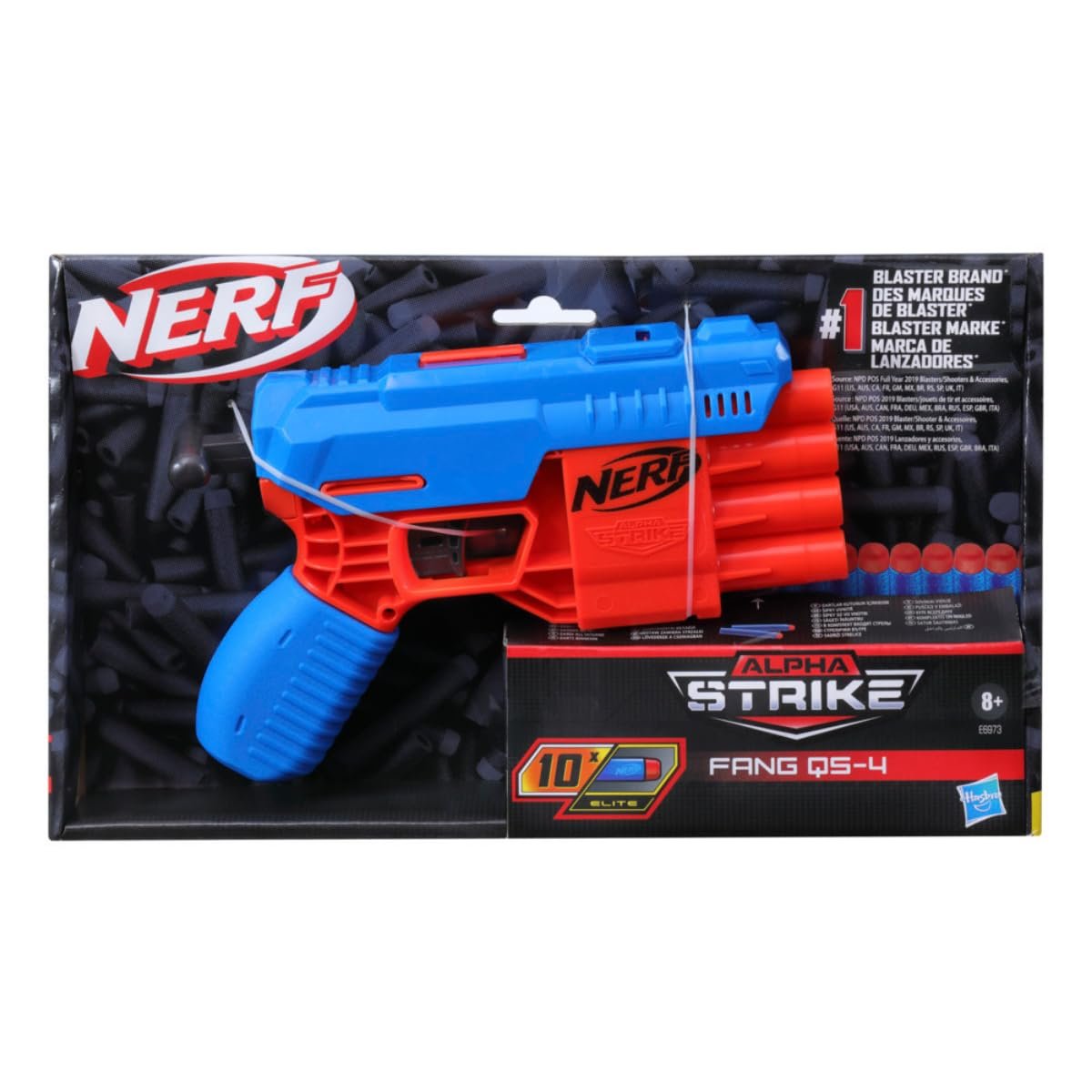 Nerf Alpha Strike Fang Qs-4 Toy Blaster, Fire 4 Darts in A Row, 10 Nerf Darts, Gift Toys for Kids Teens&Adults, Toy for Boys, Birthday Gift Toy Ages 8+,Best Xmas Gift,Multicolor - Image 4