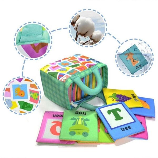 bnf® Baby Soft Alphabet Cards Fabric 26 Letters for Toddlers Kids Over 0 Years Baby | Toys for Baby | Developmental Baby Toys
