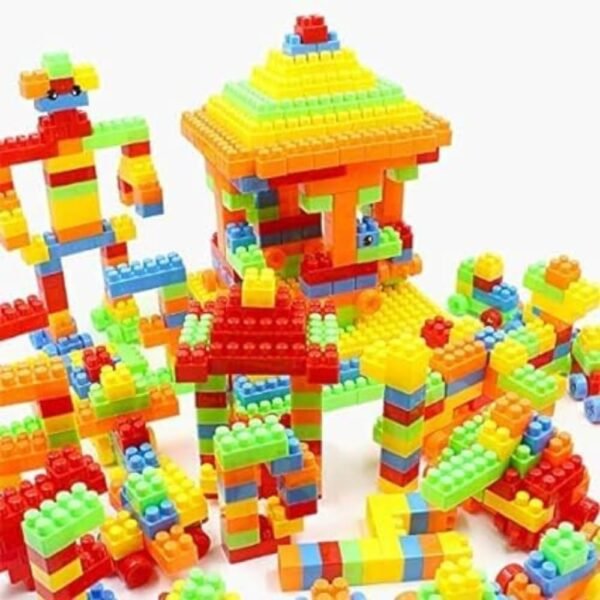 Unbreakable Building Blocks Toy Set for 3-8 Years Old Kids Boys & Girls,Multi Color,200 Piece (Kids Block Toy) - Image 4