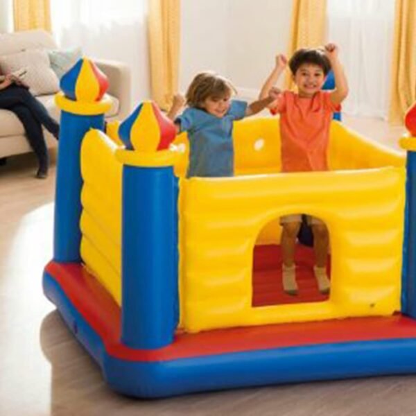 Toy Imagine™ Playhouse Inflatable Soft Floor Bounce Castle Bouncer for 3-6 yrs, Multicolor - Image 2