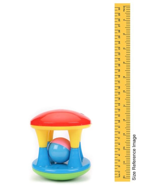 TOY FUN Damru Rattle for Infants Safe for Kids, Multicolour Age 1 Year and Above - Image 2