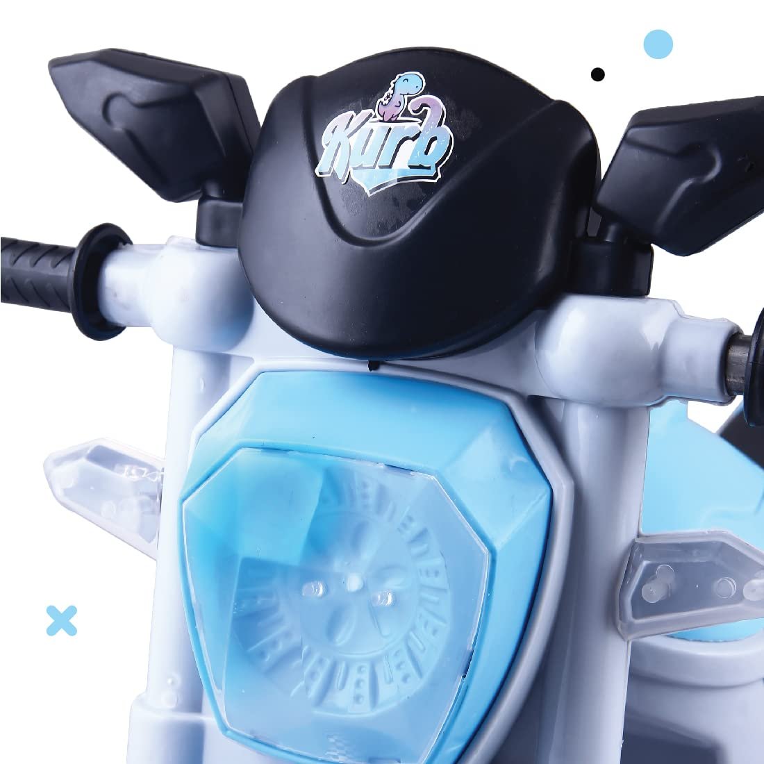KURB Rebel TRIKES for Kids| Tricycle for Toddlers 1-5 Years | Boys & Girls | Smart Plug N Play | Bullet Tricycle with Light & Music| Capacity Up to 30Kgs Wheels - Blue - Image 3