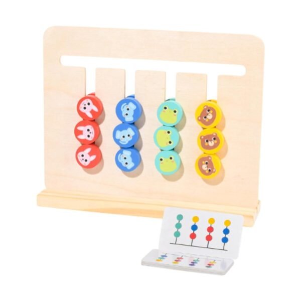 LR Decor Color Matching Slide Puzzle Kids Age 3 4 5 6 7 Years Old Strategy Board Game