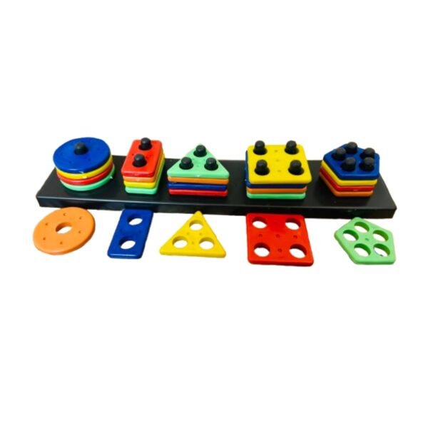 Baby Toys Shape Matching Games for kids Geometric blocks Shape Sorter Colour Sorting Educational Montessori toys Learning Activity Engaging Development Toy Kids Toys for 1 year old Boy & Girl